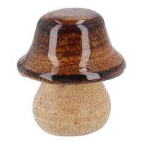 Pilz Natur/Mini, spitz/braun, Höhe 5 cm