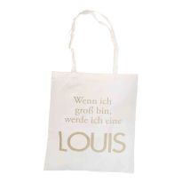 Tasche mit Spruch, LOUIS, 38 x 42 cm