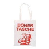 Tasche mit Spruch, Döner, 38 x 42 cm
