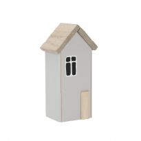 Haus Fenster, hellgrau, 11 cm
