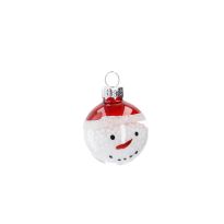 Mini-Kugel Schneeball, Schneemann, 4 cm