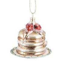 Anhänger Fancy, bunt, Pfannkuchenteller, 9 cm