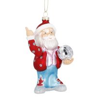 Anhänger Fancy, Edel, Santa/Disko, 13.5 cm