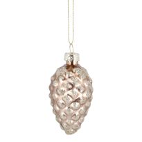 Anhänger Zapfen, Kristall/braun, 4.5 x 8.5 cm