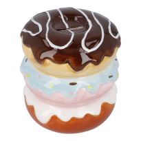 Spardose Donut, braun, 13 cm