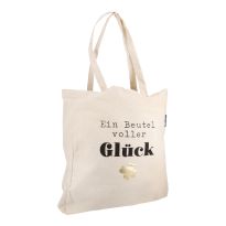 Einkaufsbeutel Glück, 38 x 42 cm