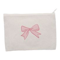 Kosmetiktasche Spruch, Schleife, 23 x 15 cm
