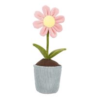 Türstopper Blume im Topf, pink, 40 cm