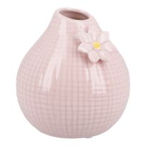 Vase Blüte, rosa/rosa, 10 cm