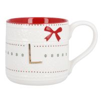 Becher Buchstabe/Schleife, L, 450 ml