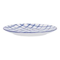 Teller Bali, Karo/blau, 19 cm