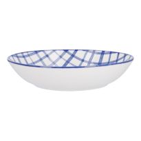 Pastateller Bali, Karo/blau, 20 cm