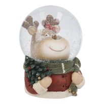 Spieluhr Weihnachten, Rentier, 10 x 14 cm