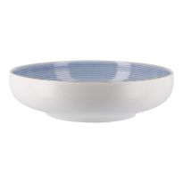 Schale Rille, blau, 20 cm