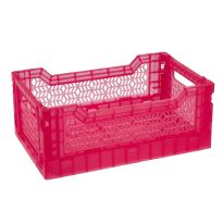 Klappbox Glitter, 27 x 17 x 11 cm, magenta