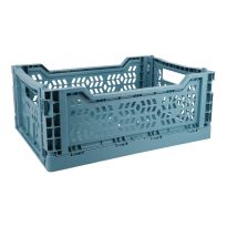 Klappbox, 34 x 24 x 13 cm, petrolgrün-17-5111