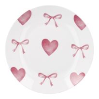 Teller Schleife, Herz, 20 cm