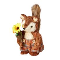 Tier Stroh, Fuchs/Mädchen, Höhe 15 cm
