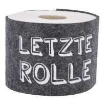Klopapier-Banderole Filz, Letzte Rolle