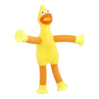 Stretch-Huhn Sound, gelb, 18 cm