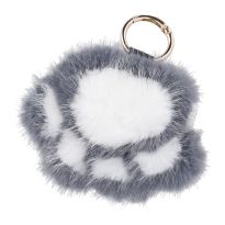 Taschenanhänger Pfote, grau