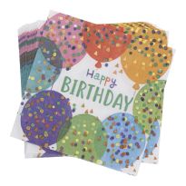 Serviette Geburtstag/Ballons, 20 Stück