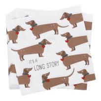 Serviette Spruch, Dackel, 20 Stück