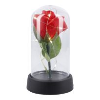 Rose in Glocke mit LED-Beleuchtung, 15 cm