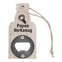 Flaschenöffner mit Spruch, Papas Werkzeug, 10 cm