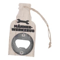 Flaschenöffner mit Spruch, Männerwerkzeug, 10 cm