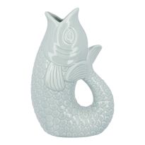 Vase Fisch, mint, 25 cm