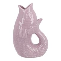Vase Fisch, rosa, 25 cm