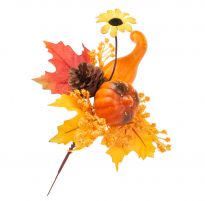 Deko-Stecker Ernte, Kürbis/Sonnenblume