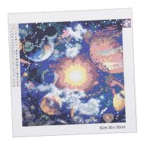 Diamond Painting, Planeten, 30 x 30 cm