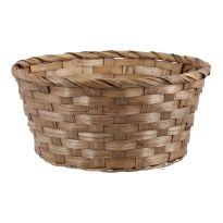 Deko-Korb Flecht, braun/rund, 22 x 11 cm