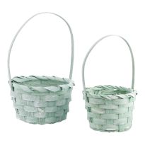 2er Set Mini-Korb, grün