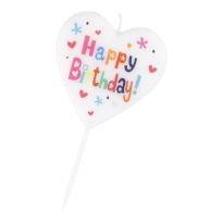 Tortenkerze Geburtstag, Herz