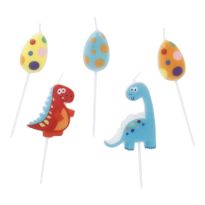 Tortenkerze Geburtstag, 2 Dinos
