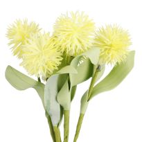 Deko-Stecker Pompom, gelb, 15 cm