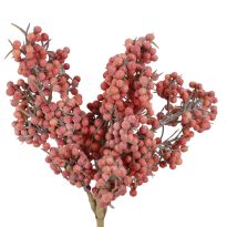 Deko-Stecker Minibeeren, dunkelorange, 19 cm