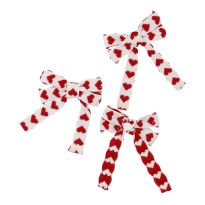 3er Set Schleifen-Sticker, rot