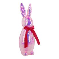 Hase Mosaik, pink, 41 cm