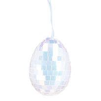 Anhänger Ei, Mosaik/irisierend, 6 cm