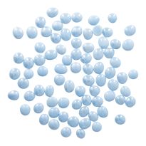 Glas-Nuggets im Netz, blau/opal, 400 g