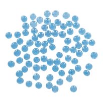Glas-Nuggets im Netz, blau/transparent, 400 g