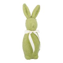 Hase Stoff, grün, 42 cm
