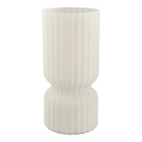 Vase Rillen, Taille/salbeimatt, 11 x 23 cm