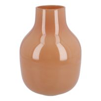 Vase Opal, bauchig/hellbraun, 18 x 24 cm