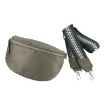 Crossbodytasche Velour, grün