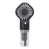 Hand-Ventilator mit Wasser-Funktion, schwarz, 16 cm